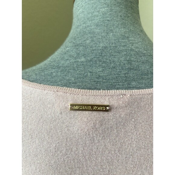 Michael Michael Kors Women's Size 2X Pink Long Sleeve Knit Tunic Top - Picture 5 of 6